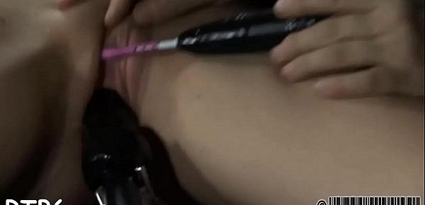  Tough lass receives electrifying castigation for her nipples